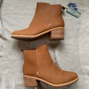 TOMS Marina Leather Bootie